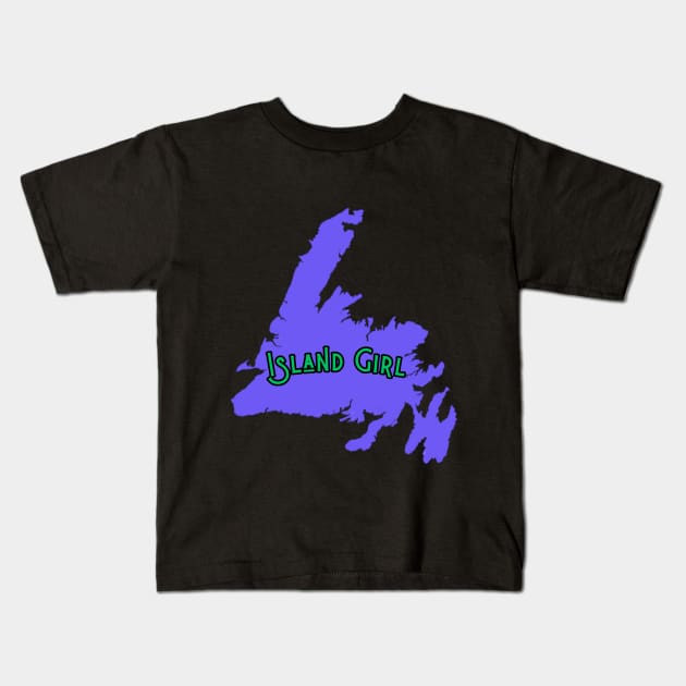 Newfoundland Girl T-Shirt Island Girl T-Shirt Kids T-Shirt by SailorsDelight